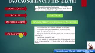 Lập dự án đầu tư xây dựng công trình Part 3 Báo cáo nghiên cứu tiền khả thi [upl. by Nhojleahcim667]