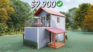 4x9 Meters Two Story ORIGINAL Small and TINY House Design  1 Bedroom [upl. by Barabbas]