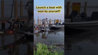 How to launch a boat by yourself [upl. by Ronyar]