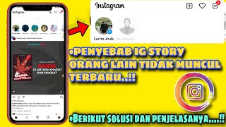 Penyebab Instastory IG orang lain tidak muncul dan cara mengatasinya  instagram story tidak muncul [upl. by Dolly393]