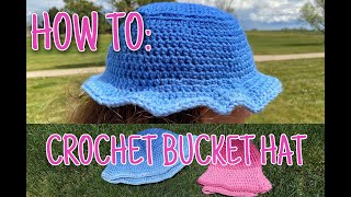 HOW TO CROCHET BUCKET HAT 💞 [upl. by Fritz]