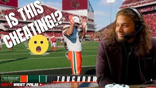 Playing CFB 25 against Louisville senior EDGE Ashton Gillotte at ACC Kickoff [upl. by Chadd349]