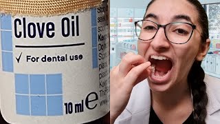 Clove oil for toothache Pharmacist explains Cloveoil pharmacist toothache [upl. by Reagen]