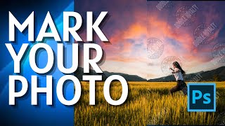 How to Add a Watermark From Photos in Photoshop [upl. by Aniretake]