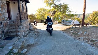 Limenaria to Kastro Ride – Raw Moto Footage with Osmo Action 5 on Honda ADV350 [upl. by Ahsilav844]