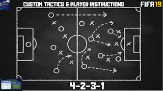 FIFA 19  BEST FORMATION 4231 CUSTOM TACTICS amp PLAYER INSTRUCTIONS TUTORIAL [upl. by Aneehsak]