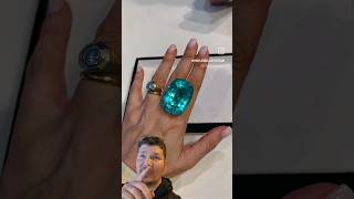 Massive Paraiba Tourmaline from Africa 14258 Carats Shown on High Jewellery Dreams IG shorts [upl. by Mllly]