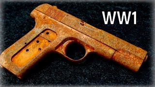 Restoration Old seized up 1915 Colt 32 ACP With test firing restoration [upl. by Oruntha]