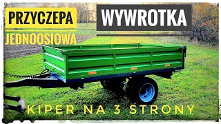 BUDOWA PRZYCZEPY JEDNOOSIOWEJ WYWROTKI SAM  HYDRAULIC DUMP TRAILER BULID причіп самоскид [upl. by Ardehs536]