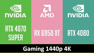 RTX 4070 SUPER vs RX 6950 XT vs RTX 4080 [upl. by Akibma]