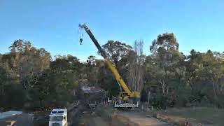 Iguana Creek Bridge Replacement Timelapse [upl. by Lokin]