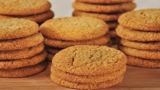 Ginger Cookies Recipe Demonstration  Joyofbakingcom [upl. by Gilead444]