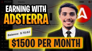 Adsterra Earning MEthod  Adstera Direct link earning proof  Furqan Ch [upl. by Orestes]