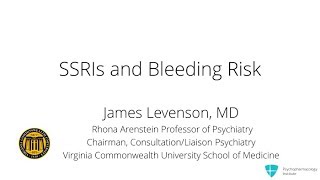 SSRIs and Bleeding Risk What Does the Evidence Say [upl. by Potash]