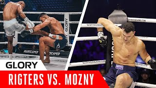 BRUTAL LOW KICKS  Levi Rigters vs Tomas Mozny GLORY 78 [upl. by Chevy]