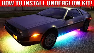 NILIGHT CAR RGB UNDERGLOW LED LIGHTING Install amp Review [upl. by Eniamrehc]