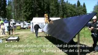 Ground mounting system for solar panels Markmonteringssystem för solpaneler [upl. by Sila]