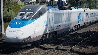 Amtrak Acela Express  Boston Sprinter  Train Sim World 4 [upl. by Catarina]