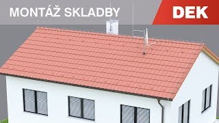 VNĚJŠÍ OCHRANA PŘED BLESKEM NA ŠIKMÉ STŘEŠE Hromosvod [upl. by Suoinuj]