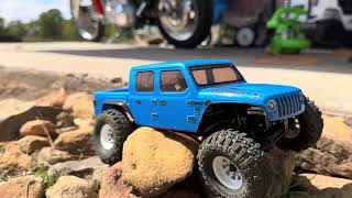 SCX24 BUDGET BUILD  Rock Crawling on the Backyard Trail [upl. by Ettezel]