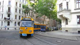 Leipziger Tram  Wendeschleife am Sportforum Linie 34 [upl. by Dahij]