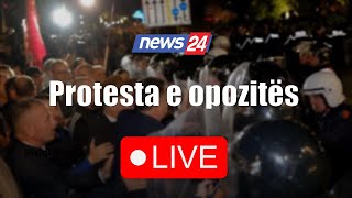 Protesta për buxhetin simpatizantët e opozitës mblidhen para Parlamentit [upl. by Yttocs]