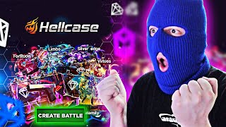 I WON EVERY CASE BATTLE ON HELLCASE HELLCASE PROMO CODE [upl. by Seira270]