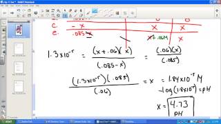 Common Ion Effect Example Problems Part 2 [upl. by Gokey342]