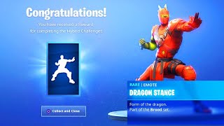 The New HYBRID EMOTE in Fortnite Dragon Stance Emote [upl. by Adehsar]