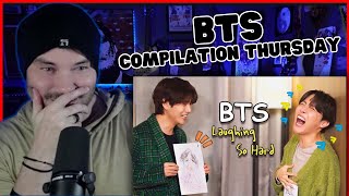 Metal Vocalist Reacts  BTS laughing so hard BTS Funny Moments [upl. by Schear73]