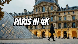 Louvre Museum PARIS France  Walk the Paris REAL Street to Pyramid 2024 Walking Tour 4K [upl. by Nolyad]