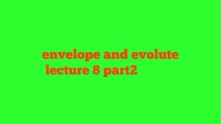 Envelope part1 differential calculus lecture 8 part2 [upl. by Kinelski]