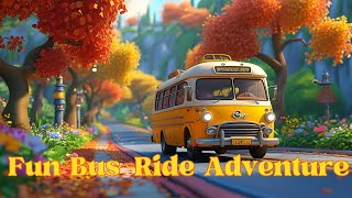 Fun Bus Ride Adventure 🚍 Childrens Song amp Animation Happy Journey  childrensongs babysongs [upl. by Yntruoc664]