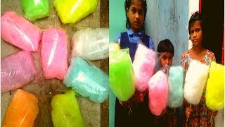 colorful Candy Floss  Hawai Mithai  Candy Floss Machine  How to Make Cotton Candy Floss by hand [upl. by Raines]