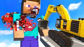 Crashing Cars Into Minecraft STEVE  Teardown Mods Gameplay [upl. by Troc]