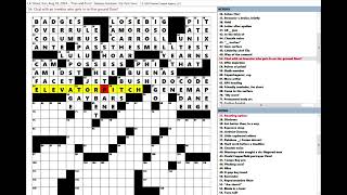 Los Angeles Times LAT Crossword Puzzle 08182024 [upl. by Cruce]