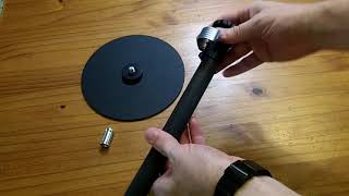 Review Koolehaoda carbon fiber desktop light stand  monopod 40 [upl. by Ahsiekal460]