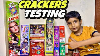 Crackers Stash Testing 2024  diwali crackers testing video  suraj ke experiment [upl. by Ahsimed]