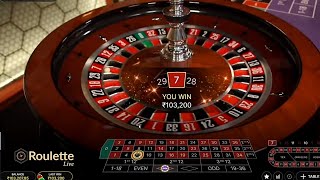 Gambling INR 134000 Lakhs On Roulette In Online Casino  Live Hindi Roulette [upl. by Heyde]