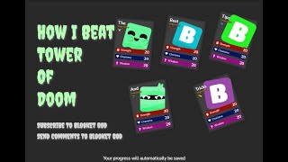 Blooket Tower Of Doom Strategy [upl. by Buskus]