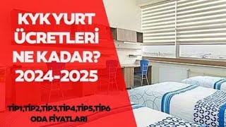 KYK YURT ÜCRETLERİ ZAMLANDI 20242025 YURT TİPLERİNE GÖRE KYK YURT ÜCRETLERİ [upl. by Taka]