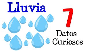 💧 7 Datos Curiosos de la Lluvia 💧 DATOS CURIOSOS 💡 [upl. by Oicnedurp]