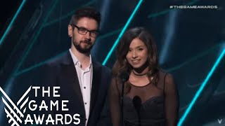 Jacksepticeye At the Game Awards 2018  Red Dead Redemption 2 Best Narrative [upl. by Aivitnahs992]