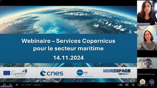 Webinaire Services Copernicus pour le Secteur Maritime [upl. by Salguod]