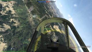 War Thunder  P47D FullRealBattle Ground Attack [upl. by Sellihca]