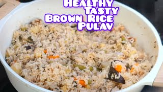 ASK homebook RecipesHealthy Lunch Box Recipe Brown Rice Veg Pulav [upl. by Hollander]