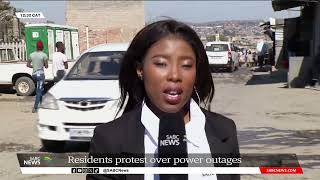 Residents protest over power outages in Alexandra Township [upl. by Barlow828]