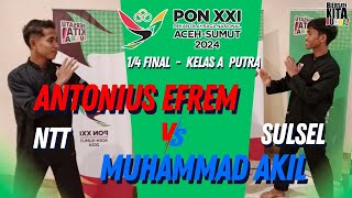 PON PENCAK SILAT 2024 ACEH SUMUT  MUHAMMAD AKIL SULSEL VS EFREAM TUKE EDUK NTT [upl. by Aihsal707]