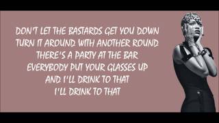 Rihanna  Cheers Drink to That Lyrics Video [upl. by Rusticus]