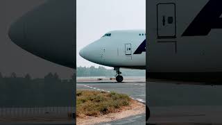 Boeing747400 taxing Atlas Airytshots trending viralvideos delhiairpot germancargo amazing [upl. by Mistrot827]